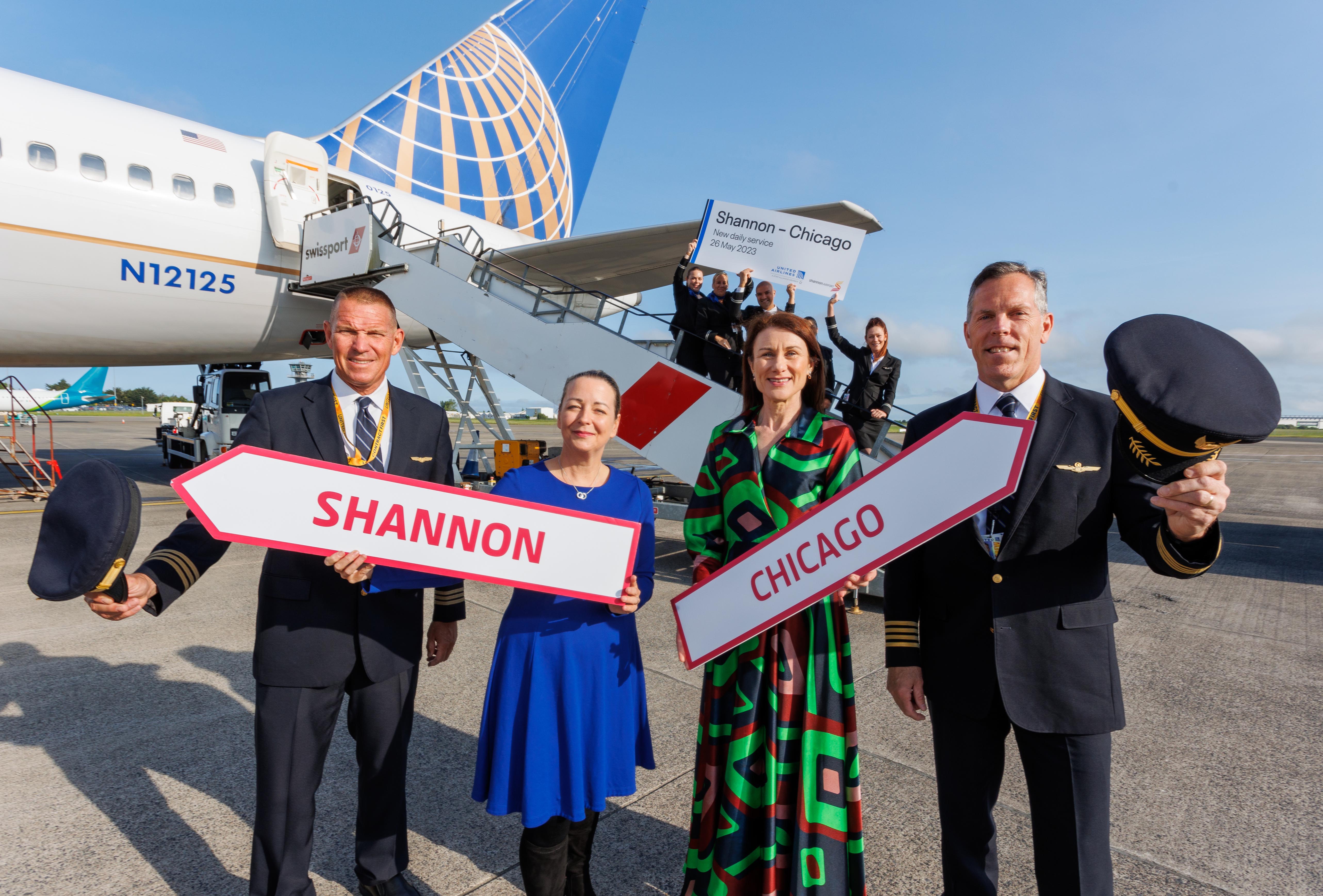 Take off for Shannon Airport’s new Chicago service with United